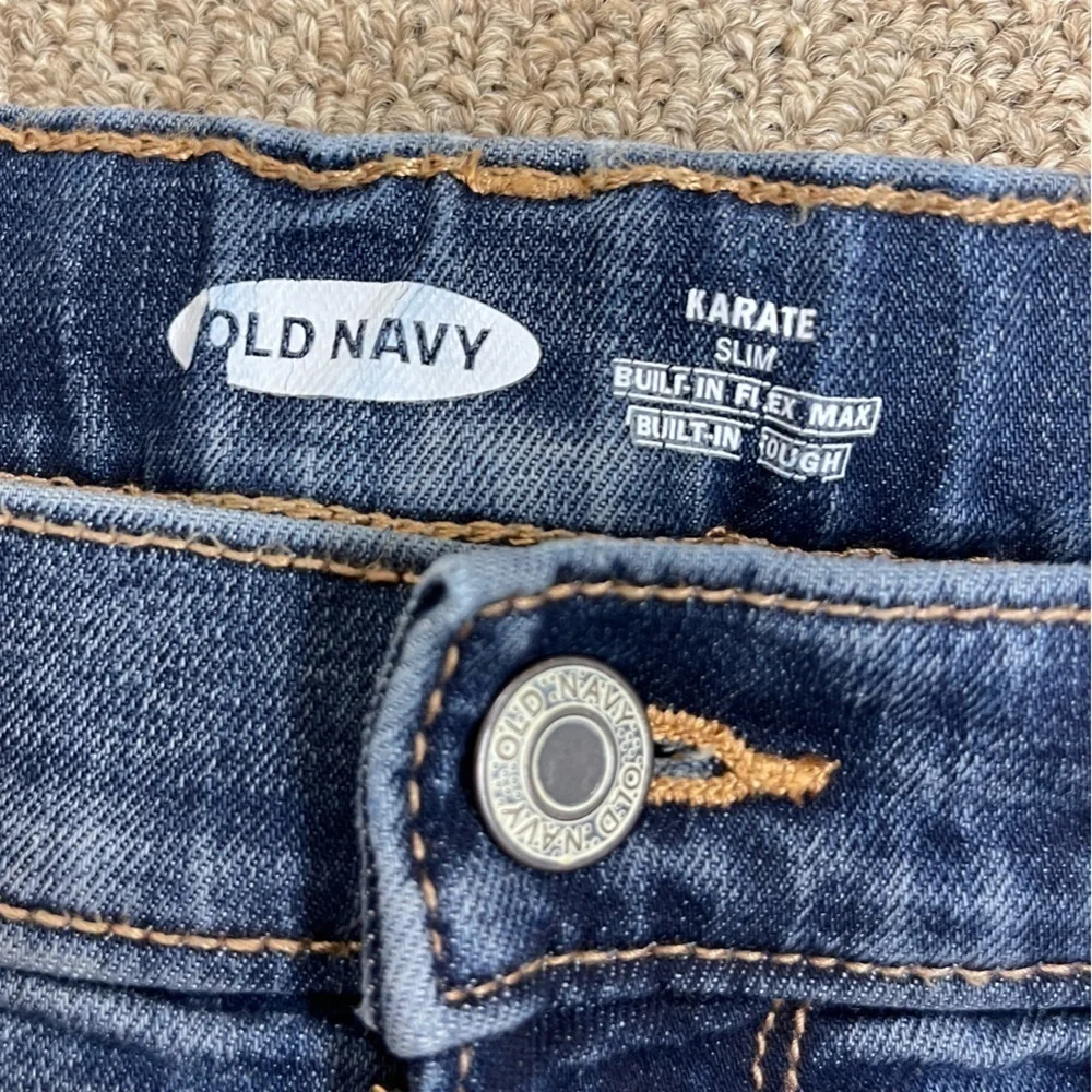 Old Navy: Boys Karate Slim Blue Jean, Size 12 Plus